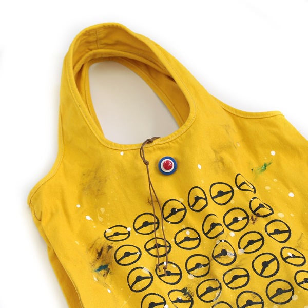 クラシックミニ 手染め トートバッグ「32ステアリングバッグ」(イエローラットスタイル)