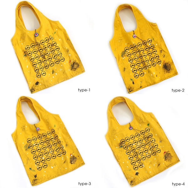 クラシックミニ 手染め トートバッグ「32ステアリングバッグ」(イエローラットスタイル)