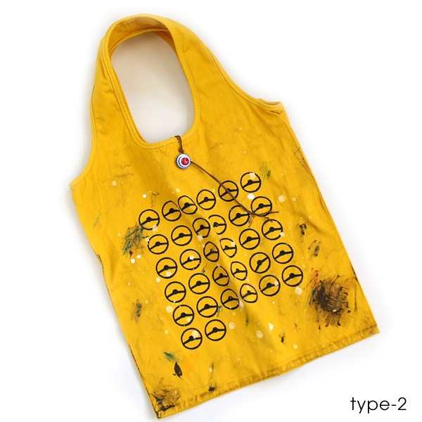 クラシックミニ 手染め トートバッグ「32ステアリングバッグ」(イエローラットスタイル)
