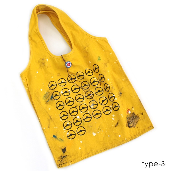 クラシックミニ 手染め トートバッグ「32ステアリングバッグ」(イエローラットスタイル)