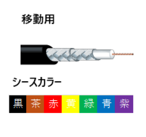CANARE L-2.5CHWS 移動用75Ω同軸ケーブル（単線/4.2mm