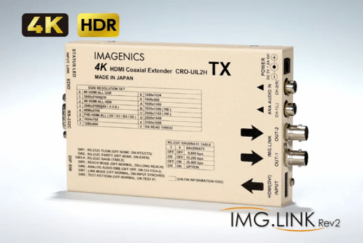 IMAGENICS CRO-UIL2HTX 4K映像対応 HDMI信号同軸延長器・送信器