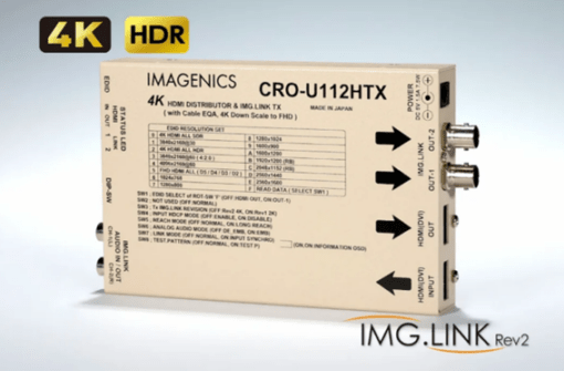 IMAGENICS CRO-U112HTX 4K映像対応HDMI信号同軸延長器・送信器（HDMI