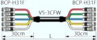 CANARE 5VS**-3CFWH BNC-BNC (Ϥ)