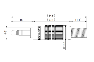 CANARE F-12SA 3.5φ小型ステレオミニプラグ