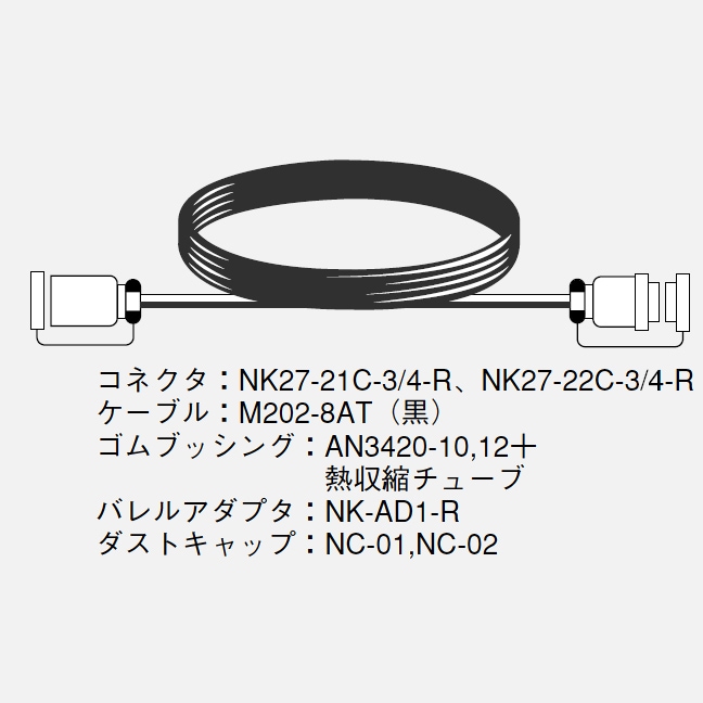 CANARE 8C**-M2 8chマルチケーブル（アルミラップシールドタイプ