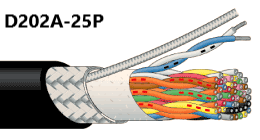 CANARE D202A-25P 一括シールド多対データケーブル（25ペア/12.7mm