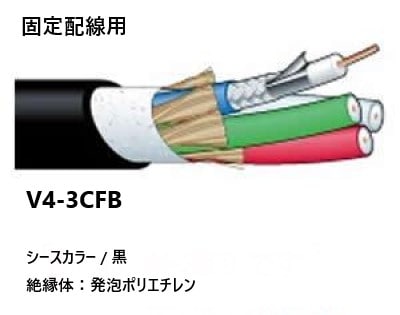 カナレ V3-3CFB 100m カナレ電気 CANARE V3-3CFB(100) 100m 75Ω同軸