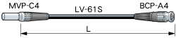 CANARE MVPC**A-BP �ߥ˥ӥǥ��ѥå������֥�