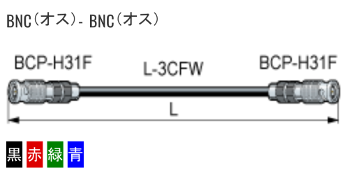 Amazon | BNCケーブル デジタル映像対応 カナレ/CANARE L-3CFW