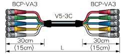 CANARE 5VS**A-3C BNCマルチケーブル(V5-3C) | TOMOCA ONLINE SHOP
