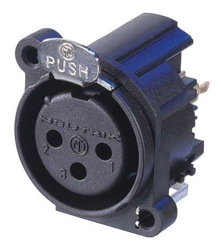 NEUTRIK NC3FAV2-D XLR3ピンメス 垂直基板用 Aシリーズ | TOMOCA