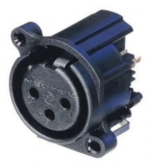 NEUTRIK NC3FAV2-0 XLR3ピンメス 垂直基板用 Aシリーズ