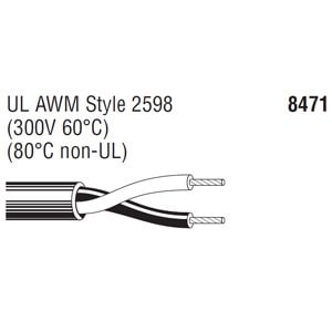 BELDEN 8471 2�ĥ��ԡ����������֥��6.96mm/16AWG��