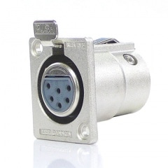 ITTキャノン XLR6-31-F77 XLR型メスレセプタクル(6pin)