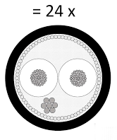 MOGAMI 2936 24ch ���ʥ����ޥ�������֥��20.0mm/26AWG��