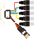 CANARE *P-H15FE-* VGA-BNC/e-CON�ʥ᥹���᥹�˥����֥�