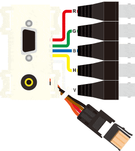 CANARE *P-H15FEMSJ-* VGA-BNC/e-CON�ʥ᥹���᥹�˥����֥�/���ƥ쥪�ߥ˥���å�