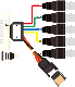 CANARE *P-H15FEMSJ-* VGA-BNC/e-CON�ʥ᥹���᥹�˥����֥�/���ƥ쥪�ߥ˥���å�