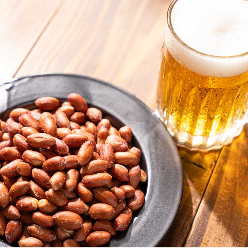 揚げ塩ピーナッツ 皮付き 塩味300g【もぐーぐ。】