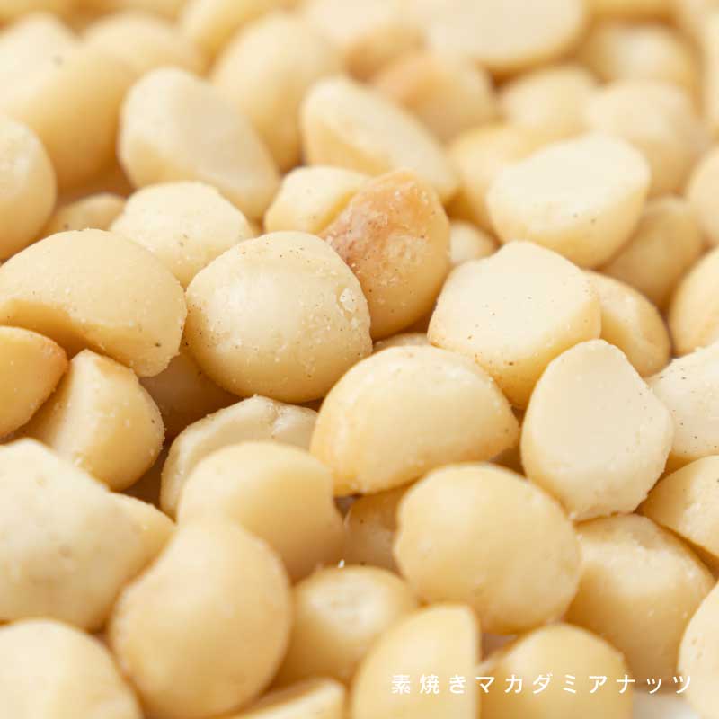 マカダミアナッツ各種(塩付き、素焼き)【もぐーぐ。】