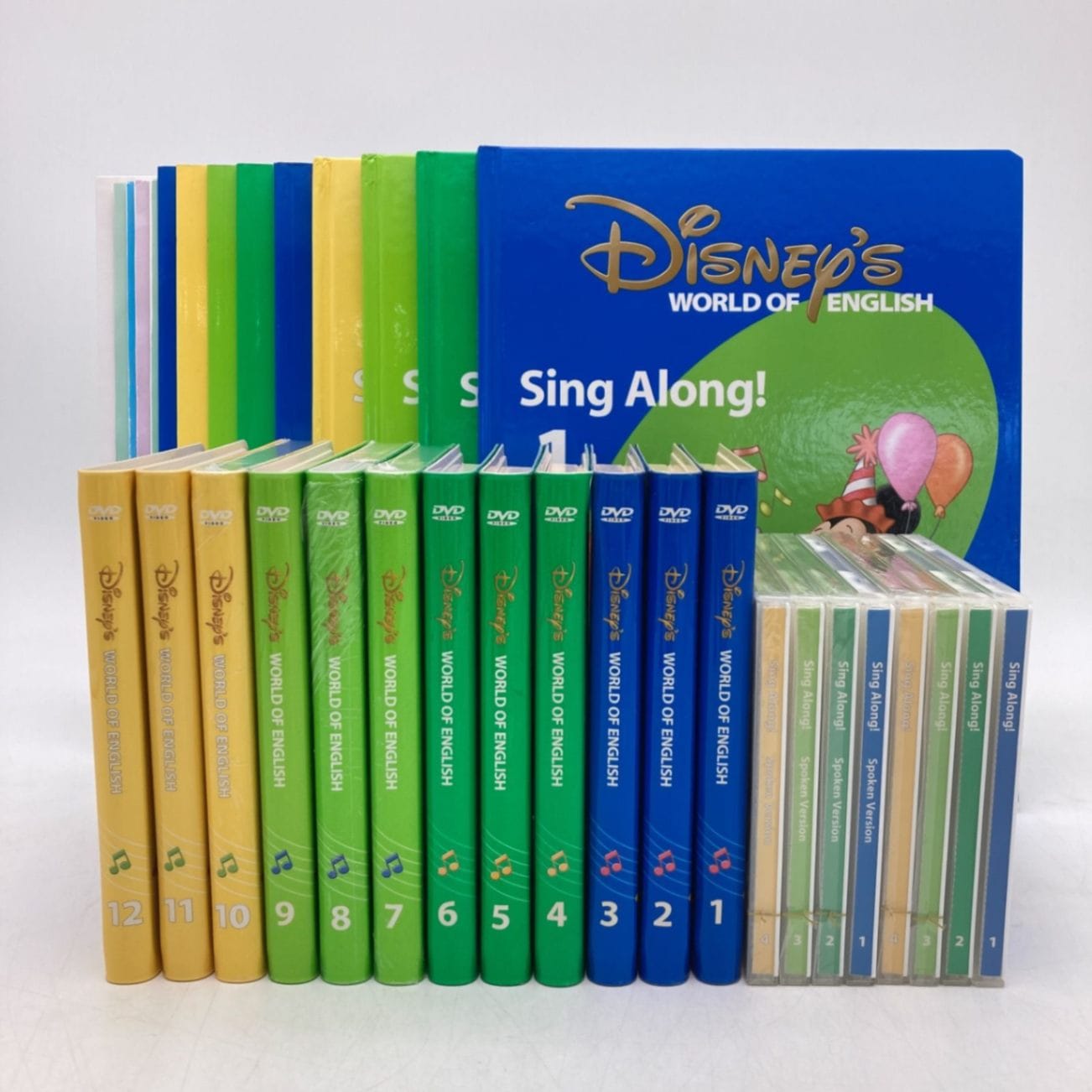 2012年購入！シングアロングDVD12枚　旧子役　ディズニー英語システム 2012年購入 シングアロングセット DVD12枚 旧子役 絵本＆CD 字幕