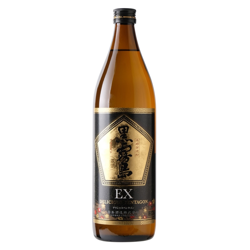 【霧島酒造】芋焼酎　黒霧島　EX　25°900ml