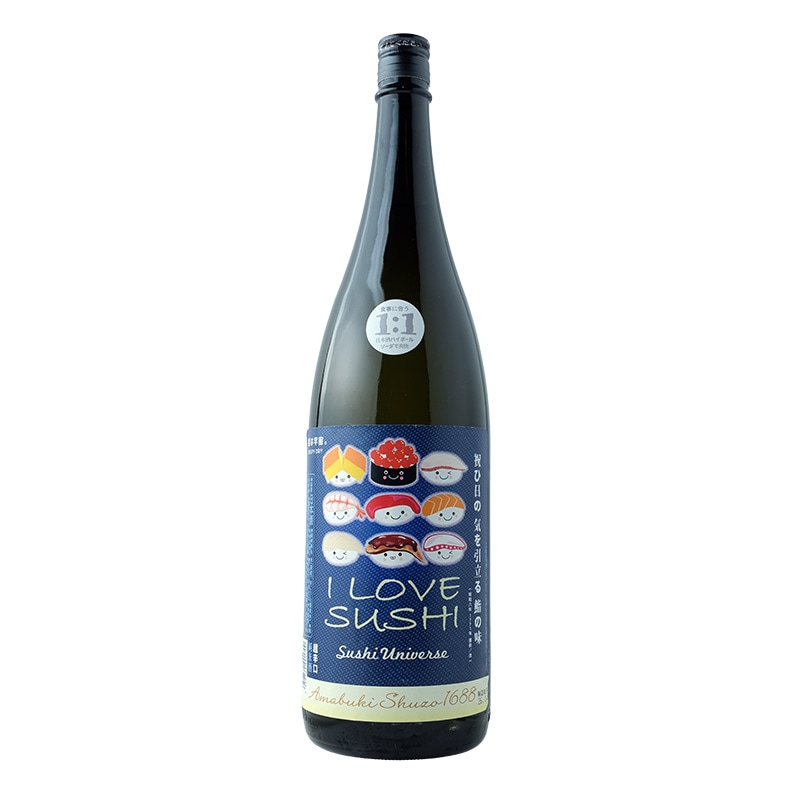 天吹（あまぶき）I LOVE SUSHI 超辛口純米｜【天吹酒造】1800ml
