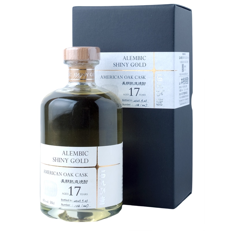 らんびき SHINY GOLD　AMERICAN OAK CASK17年 麦焼酎42度｜【えびす酒造】 500ml