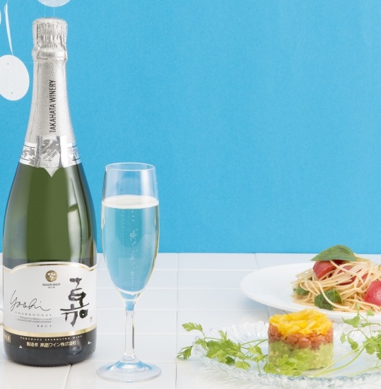 嘉-yosyi スパークリングシャルドネ 白｜【高畠ワイナリー】200ml