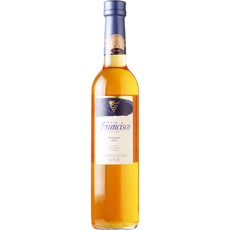 安心院ワイン（あじむ）フランシスコ デラウェア｜【安心院葡萄酒工房】500ml [営業担当(藤嵜)の一番ワイン]