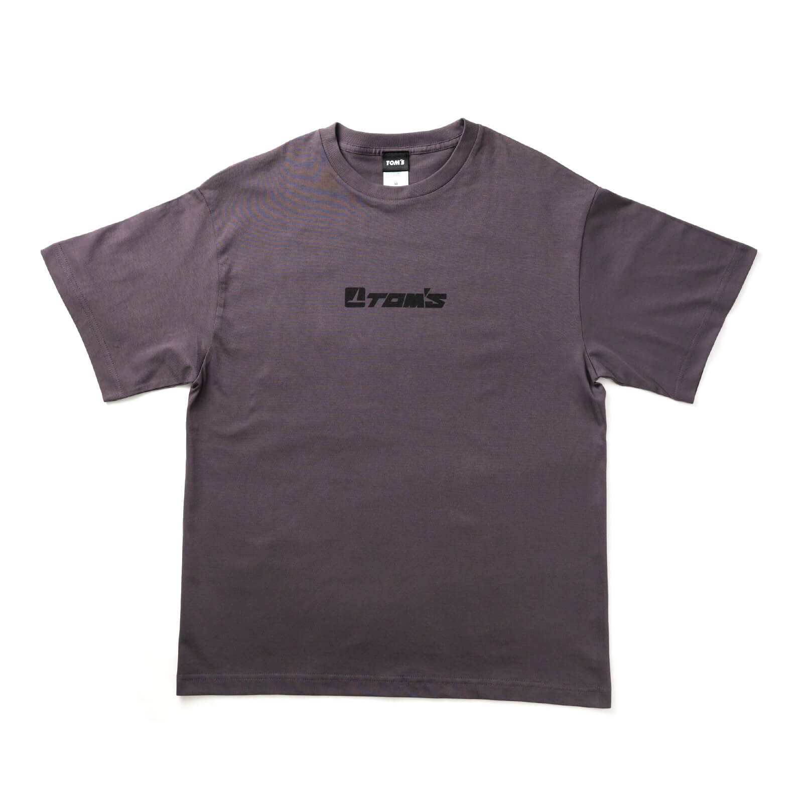 井桁デザインTシャツ ホワイト チャコール