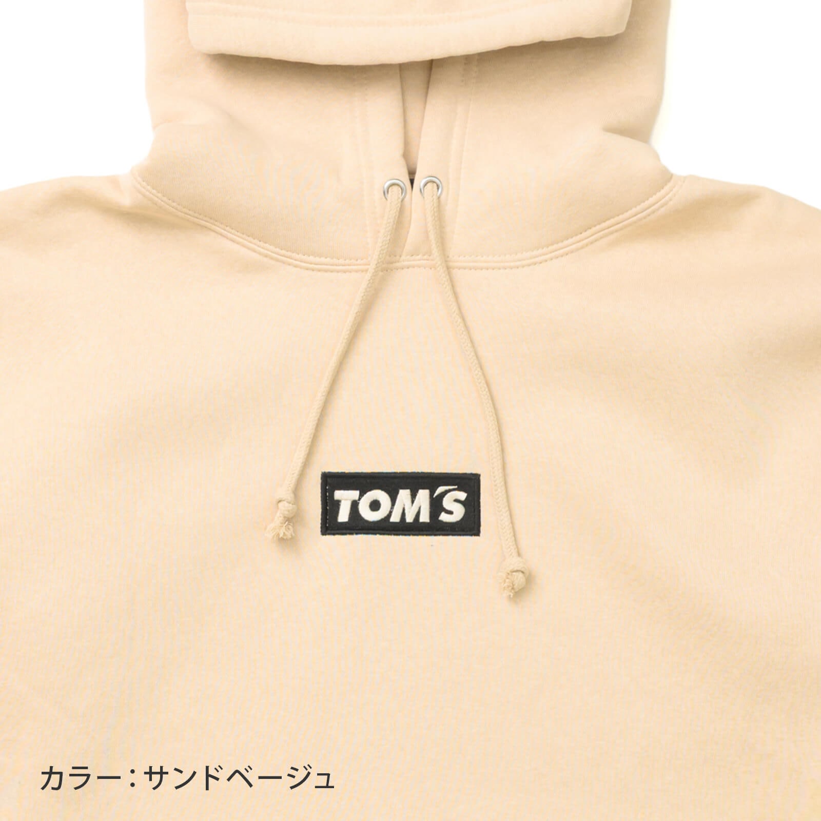 ボックスロゴパーカー ブラック ベージュ ネイビー