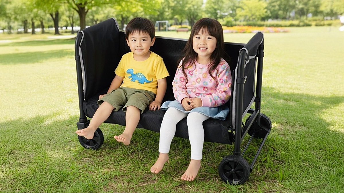 座れる折りたたみトムスキャリーカート