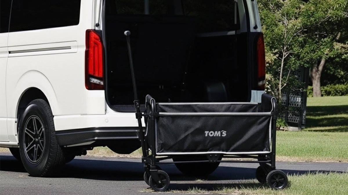 座れる折りたたみトムスキャリーカート