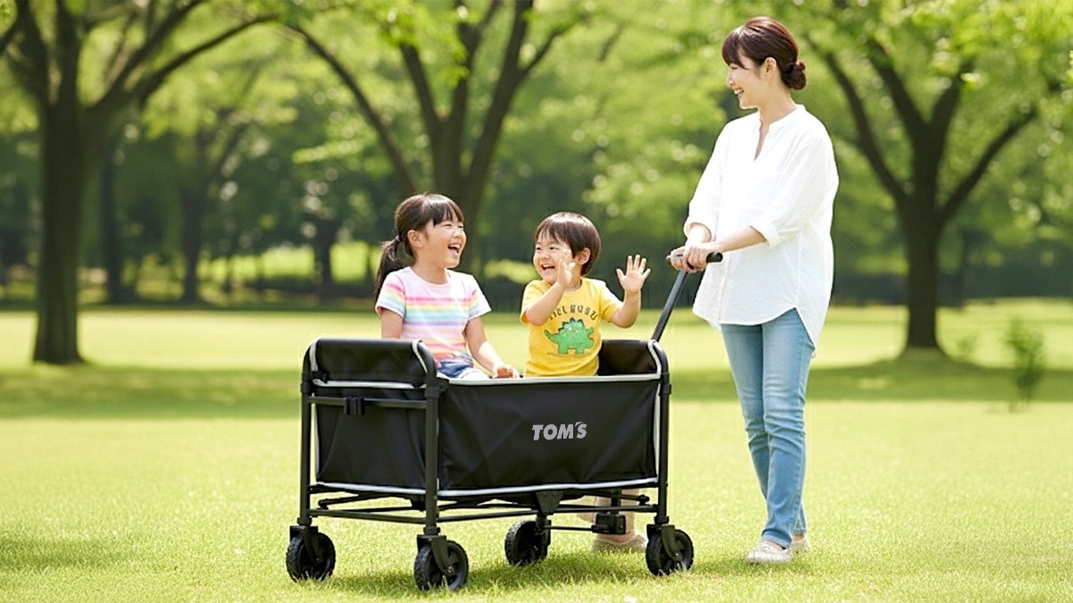 座れる折りたたみトムスキャリーカート