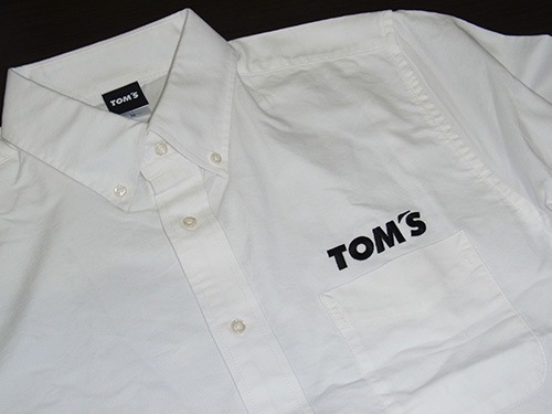 トムス 長袖オックスフォードシャツ（白）