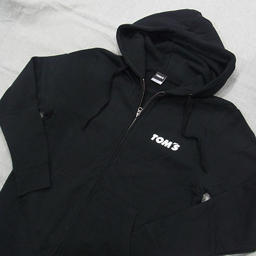 トムス 長袖パーカー（黒）