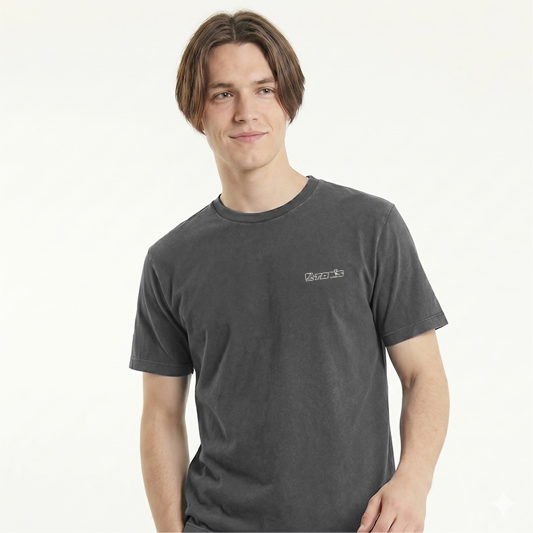 ヴィンテージフェードTシャツ グレー ネイビー