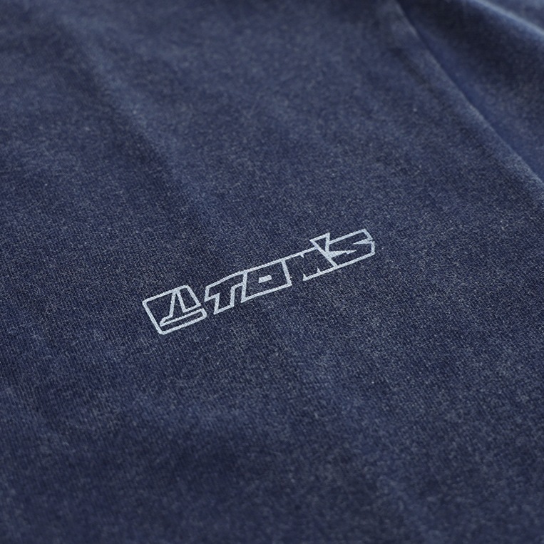 ヴィンテージフェードTシャツ グレー ネイビー