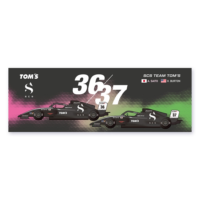 カーデザインタオル【SCS TEAM TOM'S】
