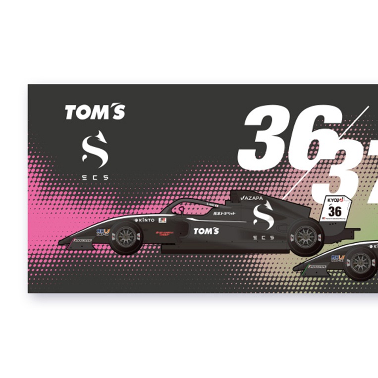 カーデザインタオル【SCS TEAM TOM'S】
