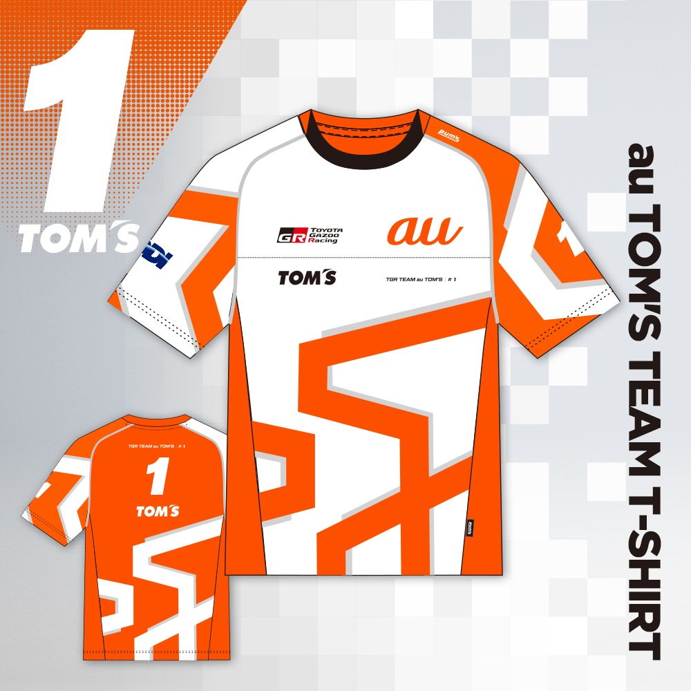 2025 チームTシャツ【TGR TEAM au TOM’S】