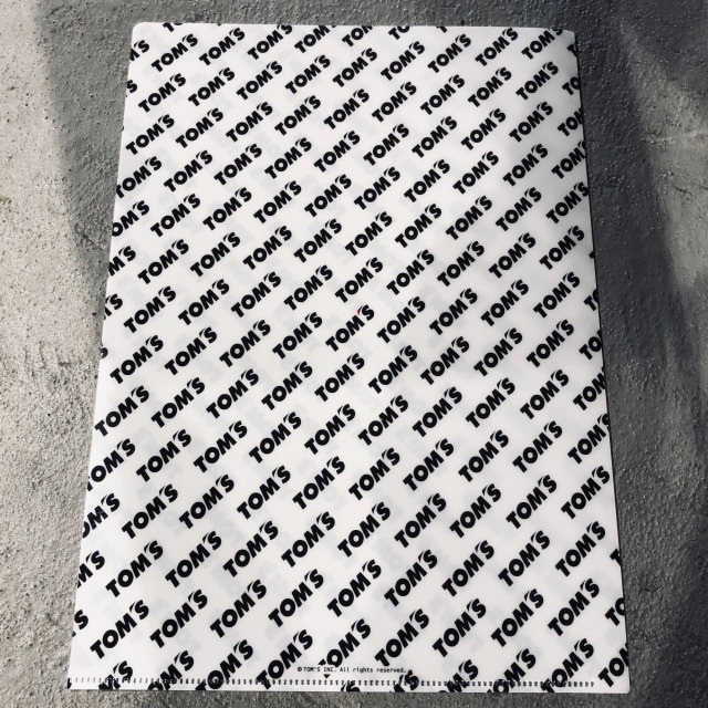 トムス クリアファイル4枚セット（A4サイズ）