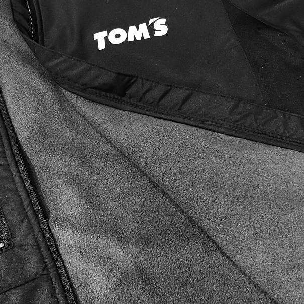 トムス 裏フリースジップジャケット（黒）