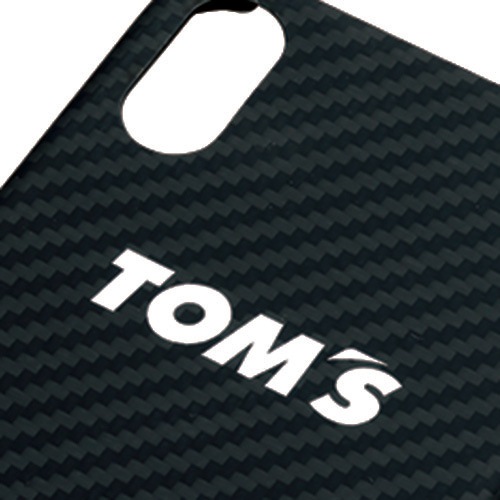 トムス iPhoneXケース（カーボンブラック）