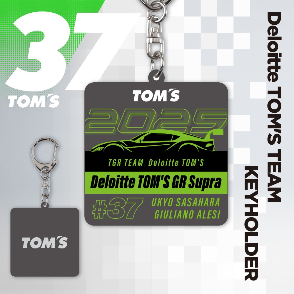 2025 スクエアキーホルダー【TGR TEAM Deloitte TOM’S】