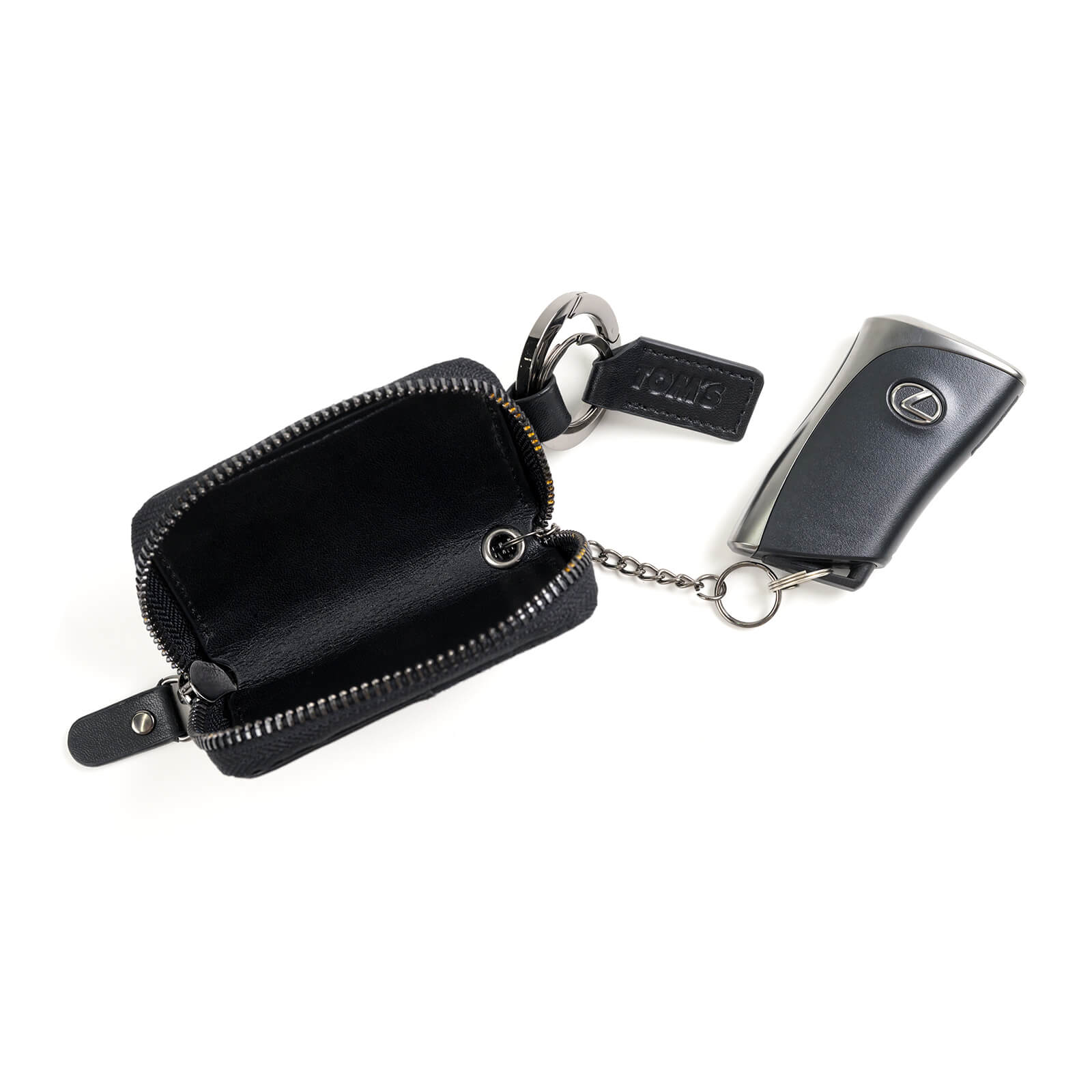 スウェードキーケース