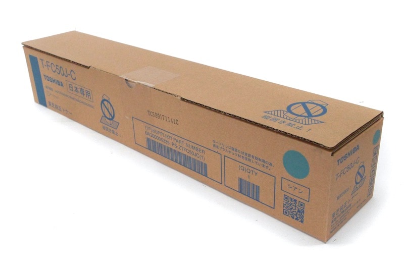 TOSHIBA トナーカートリッジセット T-FC50J 東芝 TOSHIBA T-FC50J-C シアン 純正品 | 東芝,T-FC50J | TONER・OFF