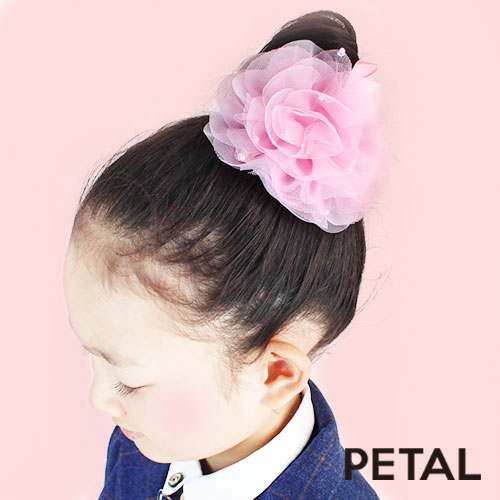 キッズ☆パールぱらぱらふわりんフラワーピン【PETAL MARKET】